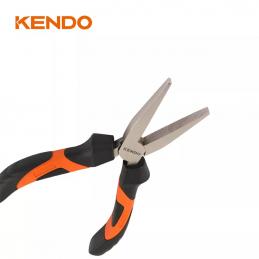 KENDO-10501-คีมปากแบน-ด้ามหุ้มยาง-160mm-6นิ้ว